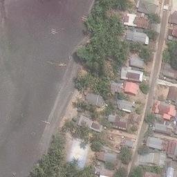Sand Volleyball Court in Kepulauan Selayar, SN — aerial view