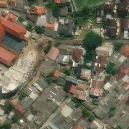 Sand Volleyball Court in Jakarta Timur, JK — aerial view