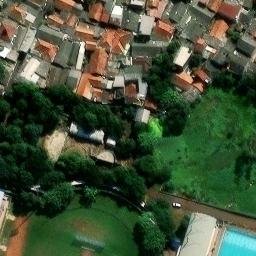 Sand Volleyball Court in Jakarta Timur, JK — aerial view