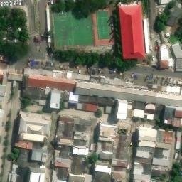 Sand Volleyball Court in Karawang, JB — aerial view
