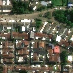 Sand Volleyball Court in Tangerang Selatan, BT — aerial view