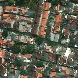 Sand Volleyball Court in DKI Jakarta, JK — aerial view