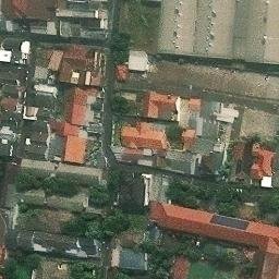 Sand Volleyball Court in Jakarta Timur, JK — aerial view