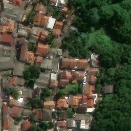 Sand Volleyball Court in Tangerang Selatan, BT — aerial view