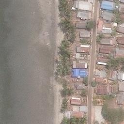 Sand Volleyball Court in Kepulauan Selayar, SN — aerial view