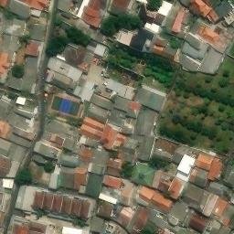 Sand Volleyball Court in Jakarta Timur, JK — aerial view
