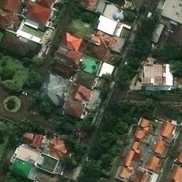 Sand Volleyball Court in DKI Jakarta, JK — aerial view