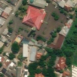 Sand Volleyball Court in Gunung Putri, JB — aerial view