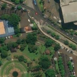 Sand Volleyball Court in Depok, JB — aerial view