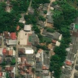 Sand Volleyball Court in Depok, JB — aerial view