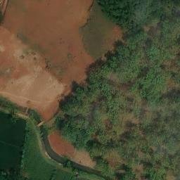Sand Volleyball Court in Tubanan, JT — aerial view