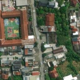 Sand Volleyball Court in Ciomas, JB — aerial view