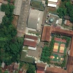 Sand Volleyball Court in Bawu, JT — aerial view