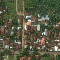 Sand Volleyball Court in Trangkil, JT — aerial view