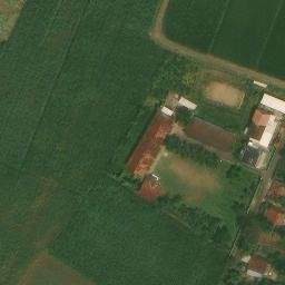 Sand Volleyball Court in Pati, JT — aerial view
