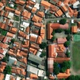 Sand Volleyball Court in Kota Cirebon, JB — aerial view