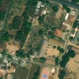 Sand Volleyball Court in Bancar, JI — aerial view