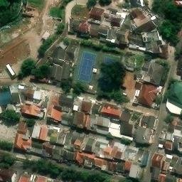 Sand Volleyball Court in Gadobangkong, JB — aerial view
