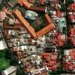 Sand Volleyball Court in Kel. Antapani Kulon, JB — aerial view
