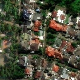 Sand Volleyball Court in Kel. Sukamiskin, JB — aerial view