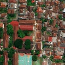 Sand Volleyball Court in Sukabumi, JB — aerial view