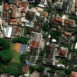 Sand Volleyball Court in Kota Bandung, JB — aerial view