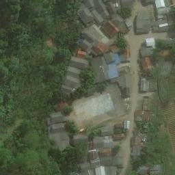 Sand Volleyball Court in Cikahuripan, JB — aerial view