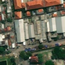 Sand Volleyball Court in Semarang, JT — aerial view