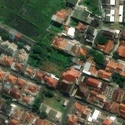Sand Volleyball Court in Mekar Rahayu, JB — aerial view