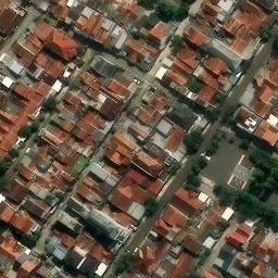 Sand Volleyball Court in Mekar Rahayu, JB — aerial view