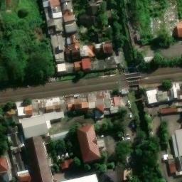 Sand Volleyball Court in Semarang, JT — aerial view