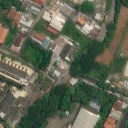 Sand Volleyball Court in Semarang, JT — aerial view