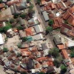 Sand Volleyball Court in Cikuya, JB — aerial view