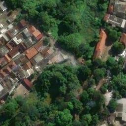Sand Volleyball Court in Semarang, JT — aerial view