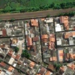 Sand Volleyball Court in Semarang, JT — aerial view