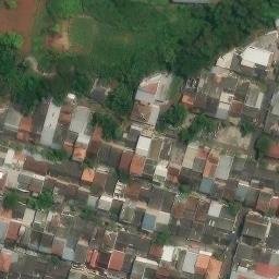Sand Volleyball Court in Semarang, JT — aerial view