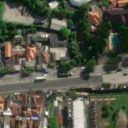 Sand Volleyball Court in Semarang, JT — aerial view