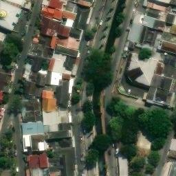 Sand Volleyball Court in Semarang, JT — aerial view