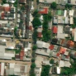 Sand Volleyball Court in Semarang, JT — aerial view