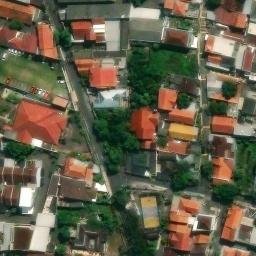 Sand Volleyball Court in Semarang, JT — aerial view