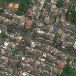 Sand Volleyball Court in Semarang, JT — aerial view