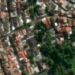 Sand Volleyball Court in Semarang, JT — aerial view