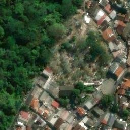 Sand Volleyball Court in Semarang, JT — aerial view