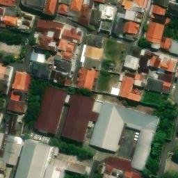 Sand Volleyball Court in Semarang, JT — aerial view