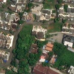 Sand Volleyball Court in Semarang, JT — aerial view