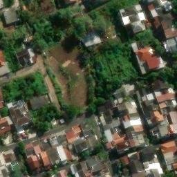 Sand Volleyball Court in Semarang, JT — aerial view