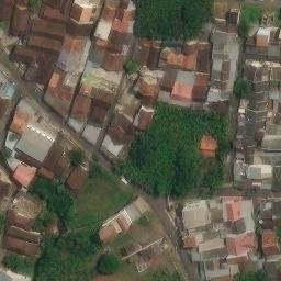 Sand Volleyball Court in Semarang, JT — aerial view