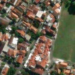 Sand Volleyball Court in Semarang, JT — aerial view