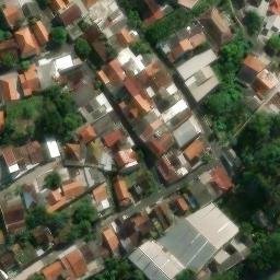 Sand Volleyball Court in Semarang, JT — aerial view