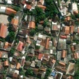 Sand Volleyball Court in Semarang, JT — aerial view